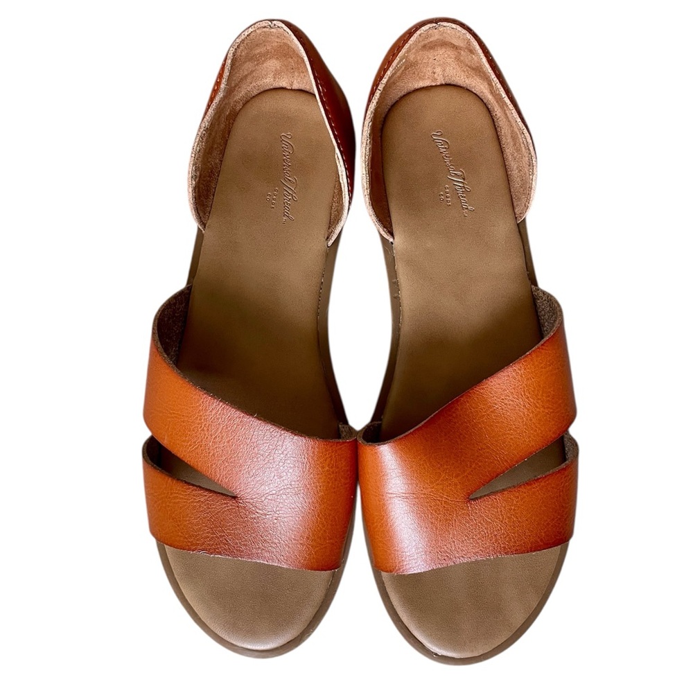 Women's Brown Leather Sandals - Like New!